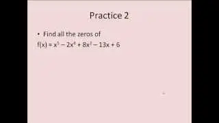 Using the Fundamental Theorem of Algebra