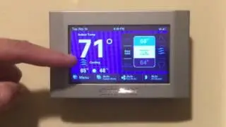 American Standard Gold xL 824 color wifi thermostat tutorial Nexia