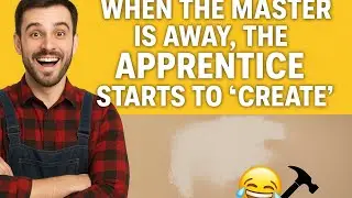 When the master is away, the apprentice starts to &lsquo;create&rsquo; 😆🔨