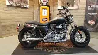 2019 Harley-Davidson Sportster 1200 Custom XL1200C-Industrial Gray Denim/Black Denim.