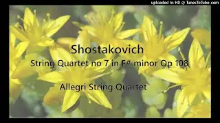 Shostakovich: String Quartet no 7 in F# minor Op 108 ~ Allegri String Quartet