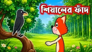 ধূর্ত শিয়ালের ফাঁদে পড়লো কাক || Bangla moral story || Bangla cartoon 2026|| Bangla fairy tales | 