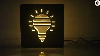 3D LED Wooden Bulb Shape Night Light Lamp