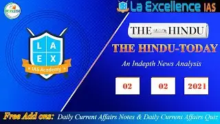 02nd February Current Affairs 2021 | Current Affairs Today | Daily Current Affairs by La Excellence