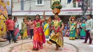 Bonam Rakesh Anna Bonam Dance at Bonalu 2025 Hyderabad | Yellamma Sigam | Bonalu 2025 Telangana