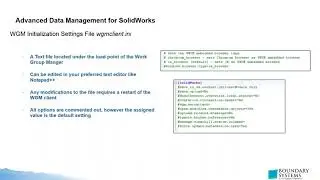 Advanced Data Management for Solidworks