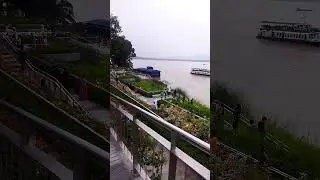 #NorthEast Assam&hearts;️ #Guwahati city🥰 #The Brahmaputra River 🌊#Brahmaputra Review Front Park 💘