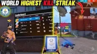KILL STREAK world record in Training Ground || #freefire #freefirehighlights #ff