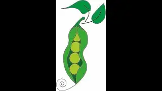 Adobe Illustrator tutorial: drawing a pea pod in Adobe Illustrator step by step 2020