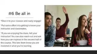 How to Succeed in an Eight Week Class