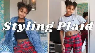 Red Plaid Trousers Outfit Ideas | retro aesthetic