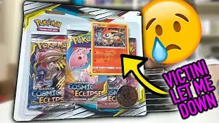 *NOT IMPRESSED* this Cosmic Eclipse Pokemon opening could have gone better