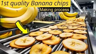 1st quality Banana chips making process | #factorytour #trendingvideo #trending