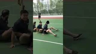 Human Caterpillar race game Team building #shorts