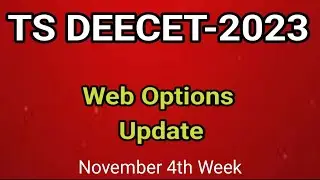 TS DEECET 2023 Counselling dates #tsdeecet web options #sampath information
