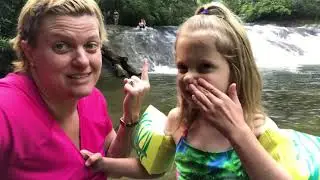 Out of the mouths of babes- waterfall edition: Cashiers Sliding Rock
