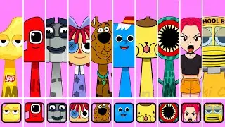 New Incredibox Sprunki OC Phase 1 to Phase 4 Chat GPT, The Moon, Seventeen, Fred, Rectangle