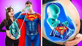 Zwangere Superhelden! 14 Grappige Zwangerschapssituaties!