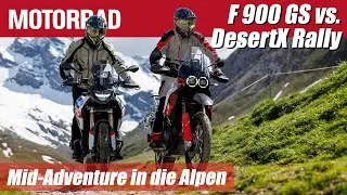 BMW F 900 GS vs. Ducati DesertX Rally | Mittelklasse-Adventure - Alpen Masters 2024