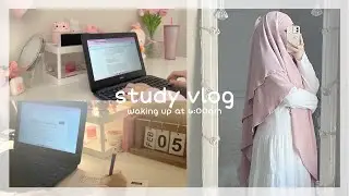 ౨ৎ muslimah study vlog | school, homework, studying for a test, routine