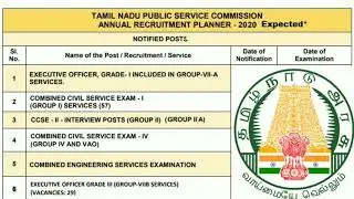 TNPSC Annual Planner 2020 Update