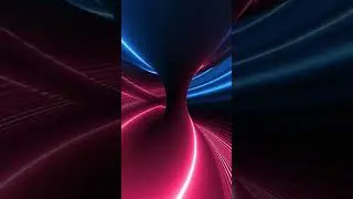 Pink Blue Neon Glow sci fi Tunnel #shorts