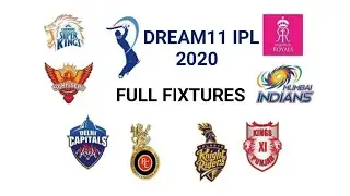 DREAM11 IPL 2020 Full Fixtures