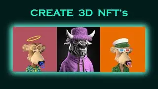 How to create 3D NFT's for free | the best way | easiest | 2022