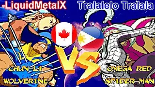 Marvel Super Heroes Vs. Street Fighter - -LiquidMetalX vs Tralalelo Tralala FT5
