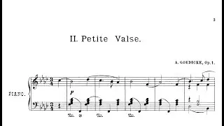 Alexander Gedicke: Petite valse, Op.1/2