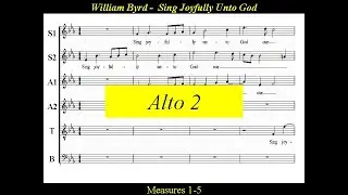 William Byrd - Sing Joyfully - Alto 2