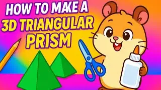 How to Make a 3D Triangular Prism | Easy DIY Geometry Craft