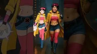 X-Men Real and Animated #xmen #ai #fusion #cartoon