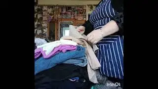 Пол дня разбирали вещи