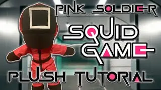 SQUID GAME Plush Tutorial - How to Make a PINK SOLDIER (Human Base) Plush