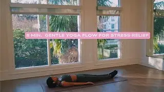 8-Minute Gentle Yoga Flow for Stress Relief (Intermediate) | #Yogawithleah