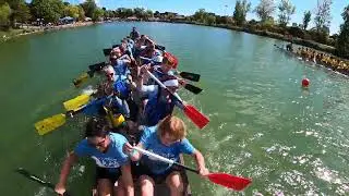 Christie Lake 2025 B Division back it down race 2nd. #woodstockdragonboat #woodstockwave