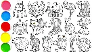 Draw 16 Amazing Italian Brainrot Animals in Minutes - TE TE TE SAHUR  PEROCHELLO LEMONCHELL & others