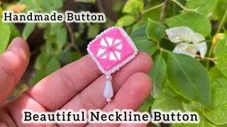 How To Make Miror Button || DIY : Fabric button || Trendy Tassel Design || 