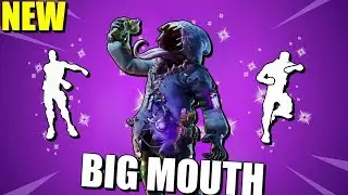 FORTNITE BIG MOUTH SKIN w/ALL POPULAR DANCE EMOTES