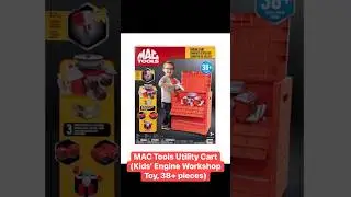🗣️@CostcoShoppers 👉 MAC Tools Utility Cart (Kids&rsquo; Engine Workshop Toy, 38+ pieces) #shorts