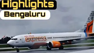 Awesome aviation action at Bengaluru airport and amazing takeoffs! 