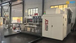 Water Ink Carton Printing Machine With Die Cutting Slotting #printing #manufacturing #factory