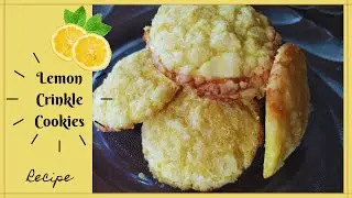 | Lemon Crinkle Cookies Recipe | How to make Soft, chewy and airy cookies |
