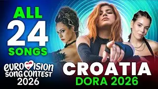 All 24 Songs & Artists for Dora 2026 - Croatia's National Selection for Eurovision 2026