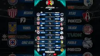 🚨JORNADA 3🚨 🔥LIGA MX CLUSURA 2026🔥 HORARIOS Y TRANSMISI&Oacute;N  👌⚽️ #futbol #ligamx #futbolmexicano #2026
