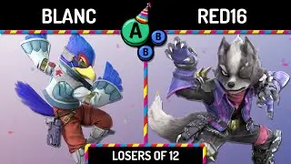 HABBY Belated | blanc (Falco) vs Red16 (Wolf) | Losers of 12 | SSBU Smash Ultimate REUPLOAD