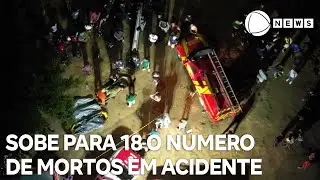 Sobe para 18 o número de mortos em acidente com ônibus na Serra da Barriga, em Alagoas