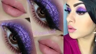 MAQUILLAJE PARA FIESTA (MORADO DRAMATICO)