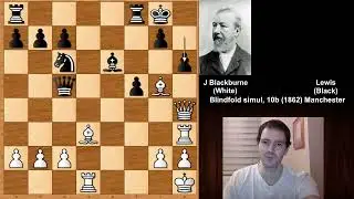 Joseph Blackburne vs Lewis - Manchester (1862)